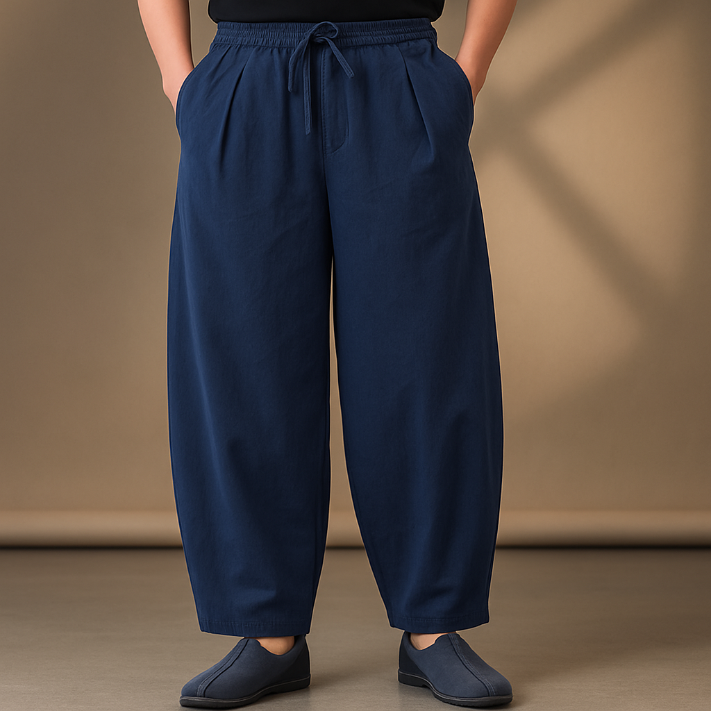 Linen Baggy Pants – Men's Drawstring Casual Trousers | Arden