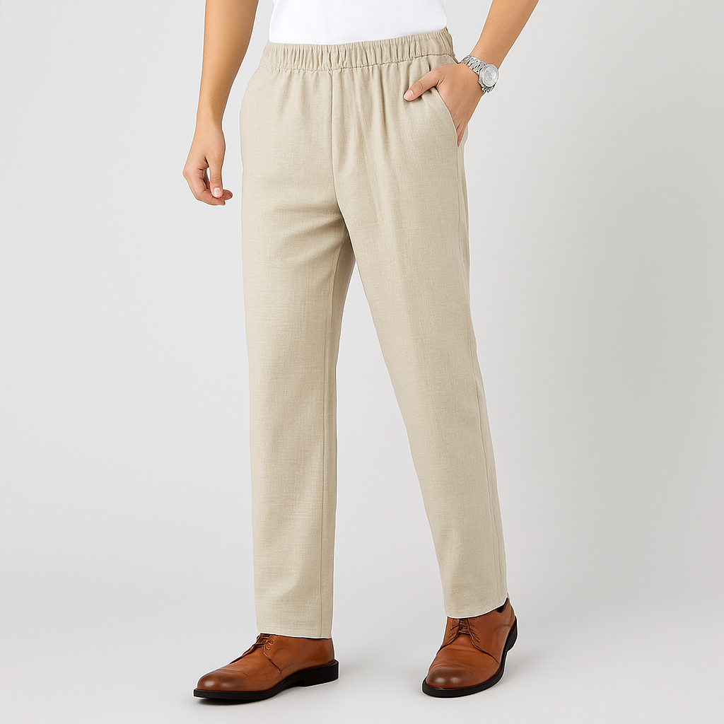 Linen Pants – Men's Drawstring Casual Trousers | Avani