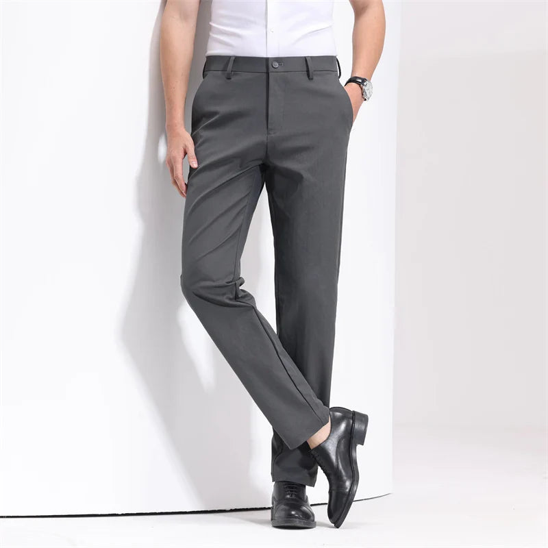 Men's Slim-Fit Cotton Trousers | Savoni