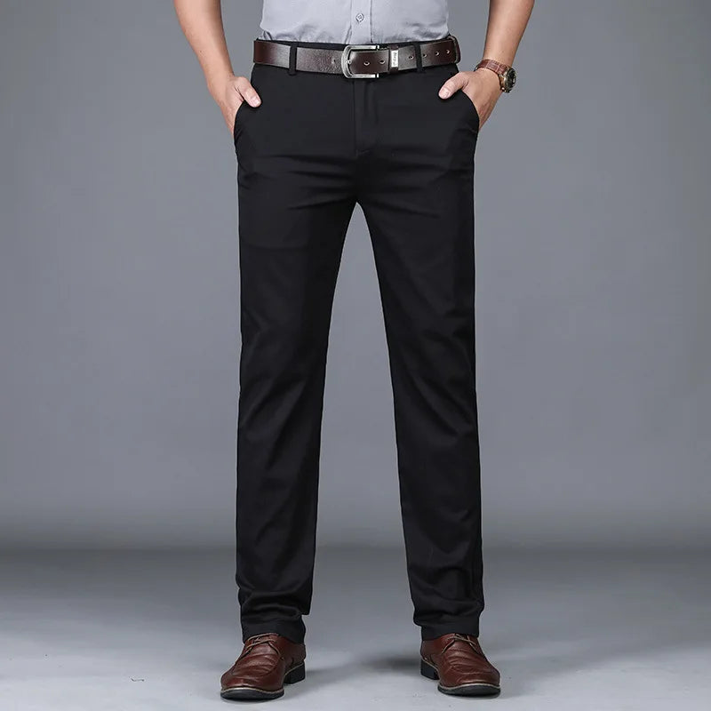 Slim Fit Dress Pants – Men's Straight Leg Trousers | Harrison