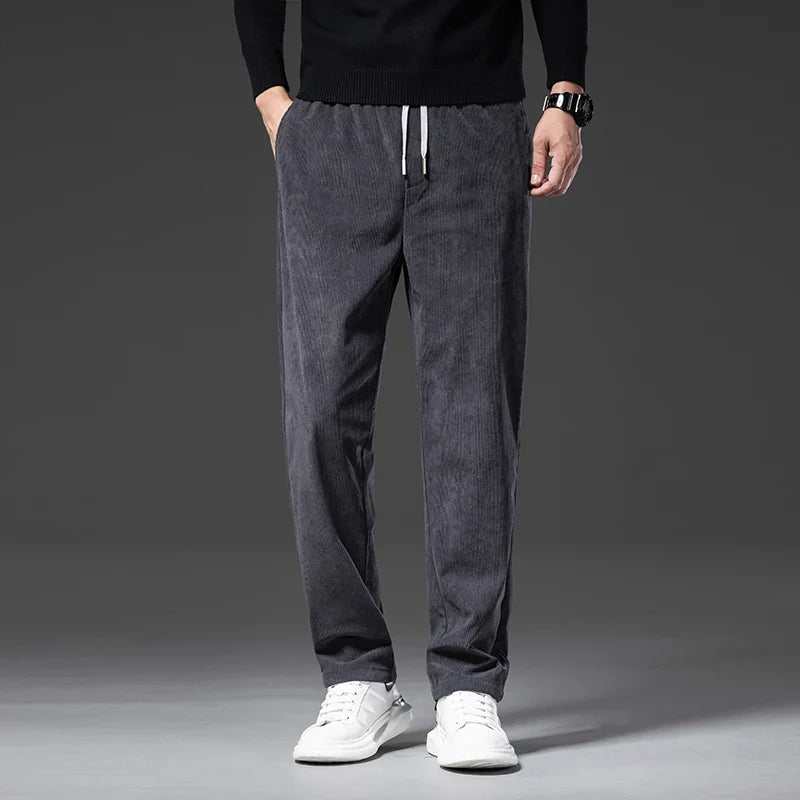 Men's Corduroy Pants with Drawstring | Savoni